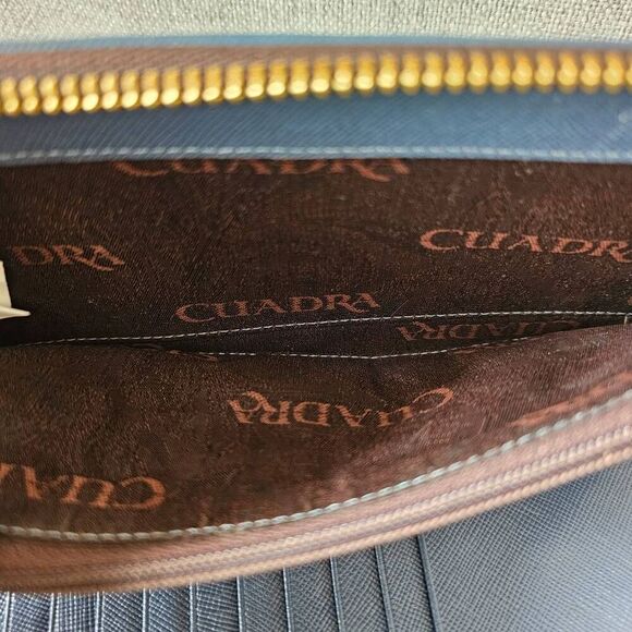 Cuadra Sky blue phyton Wristlet wallet clutch - Picture 6 of 7